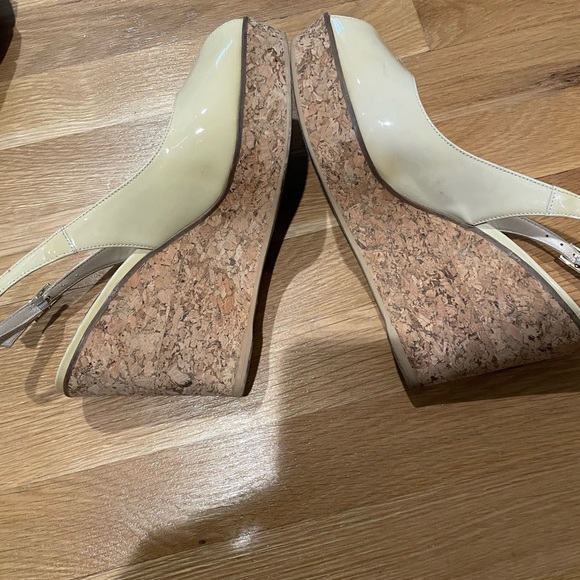 L.K.  Bennett Peep Toe Wedges - Picture 5 of 9